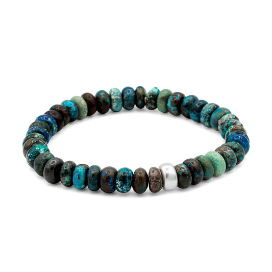 Men's Earth Energy Chrysocolla Bracelet