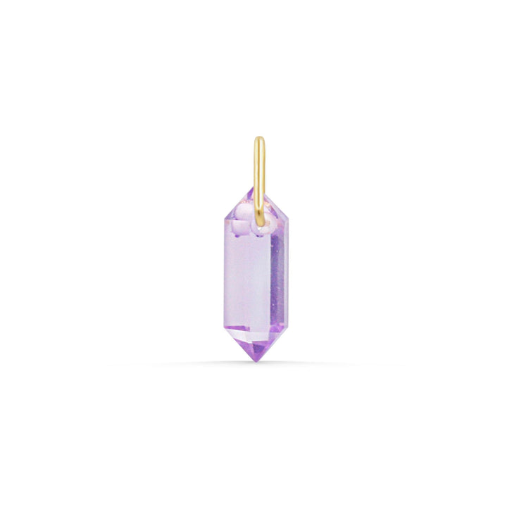 Amethyst Prism Pendant - 14K gold filled