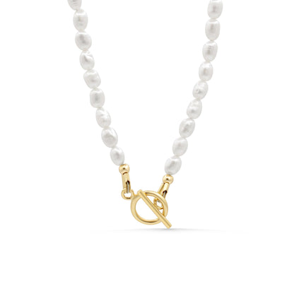 Pearl carabiner necklace
