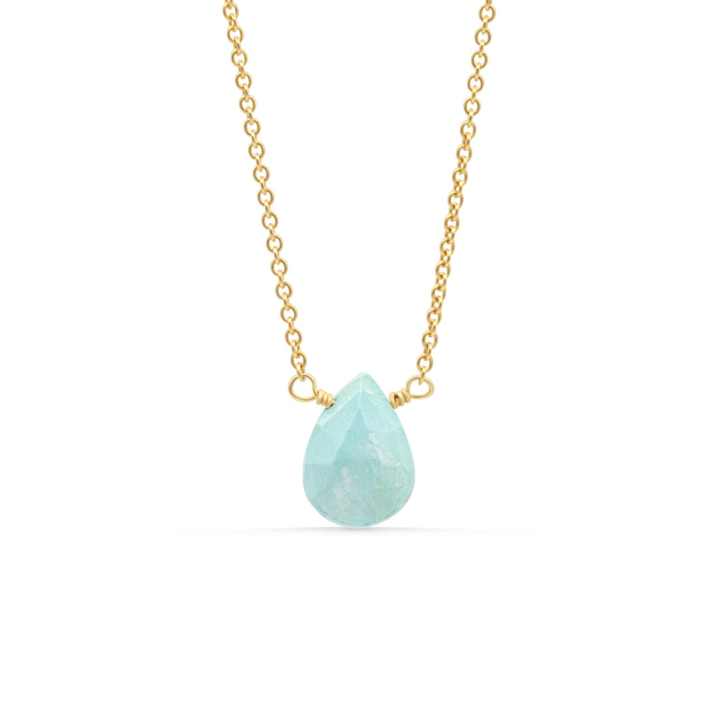 Ocean Drop Necklace – Turquoise [] Turquoise Necklace, Turquoise Jewelry, [TBD] December Birthstone | Genuine turquoise