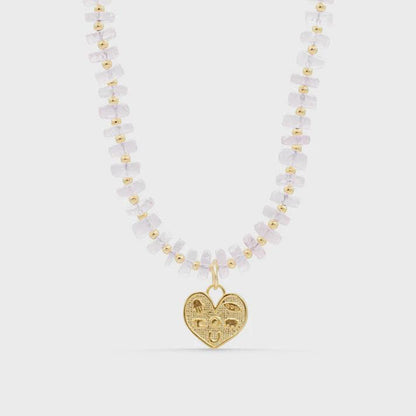 Light-Filled Rose quartz Necklace