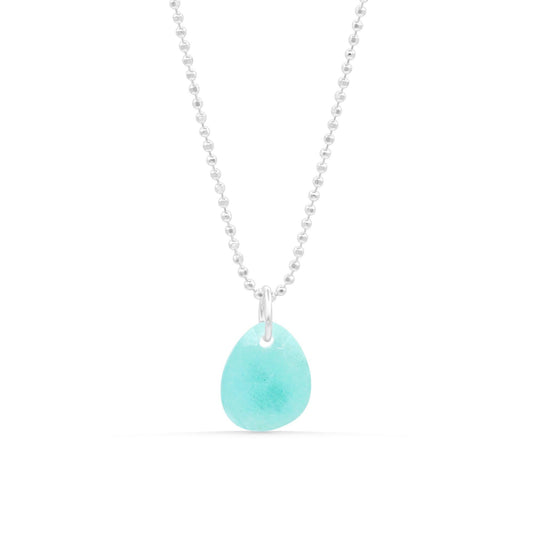 Amazonite Pendant Necklace - Sterling Silver