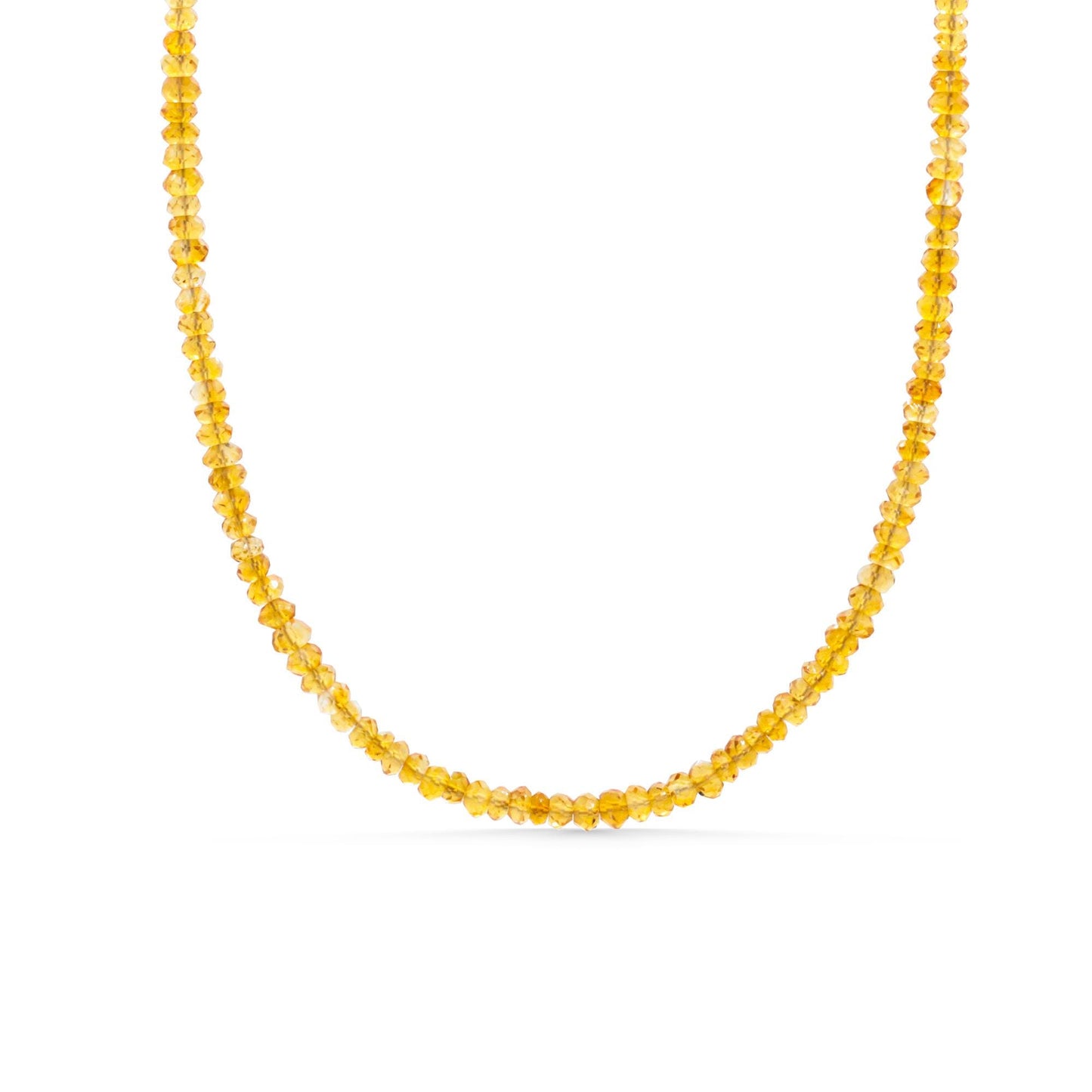 Golden Hour Citrine Necklace by Earthly Abundance featuring a vibrant citrine gemstone pendant on a delicate chain.