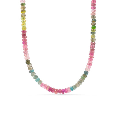 Watermelon Delight Tourmaline Necklace | Watermelon Tourmaline Necklace | Pink Green Tourmaline | 14K Gold Filled