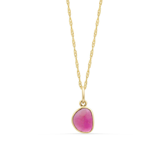 Afterglow Pink Tourmaline Necklace – One of a Kind