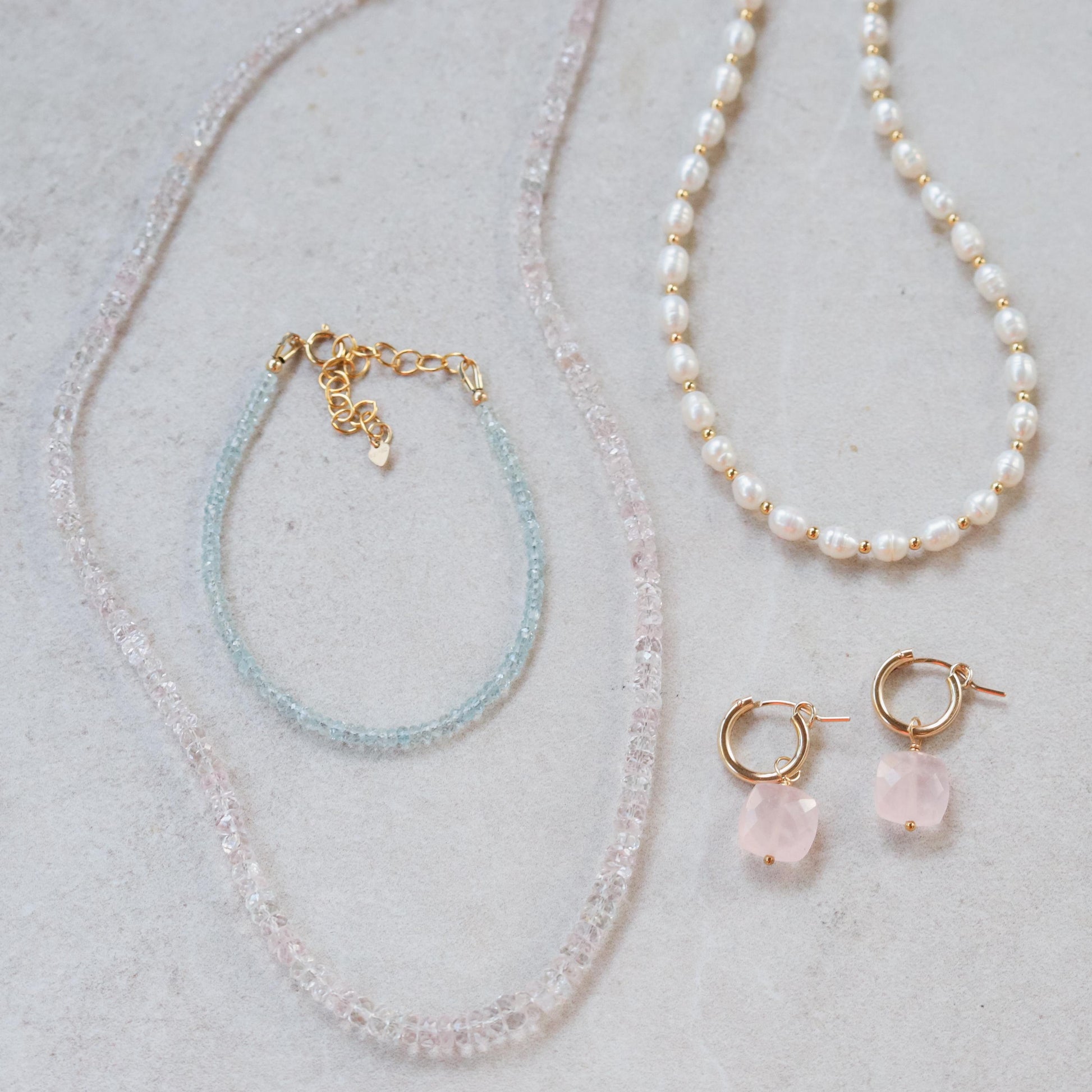Rosewater Morganite Necklace | Morganite necklace | Candy Morganite necklace | [] pink gemstone necklace | Morganite
