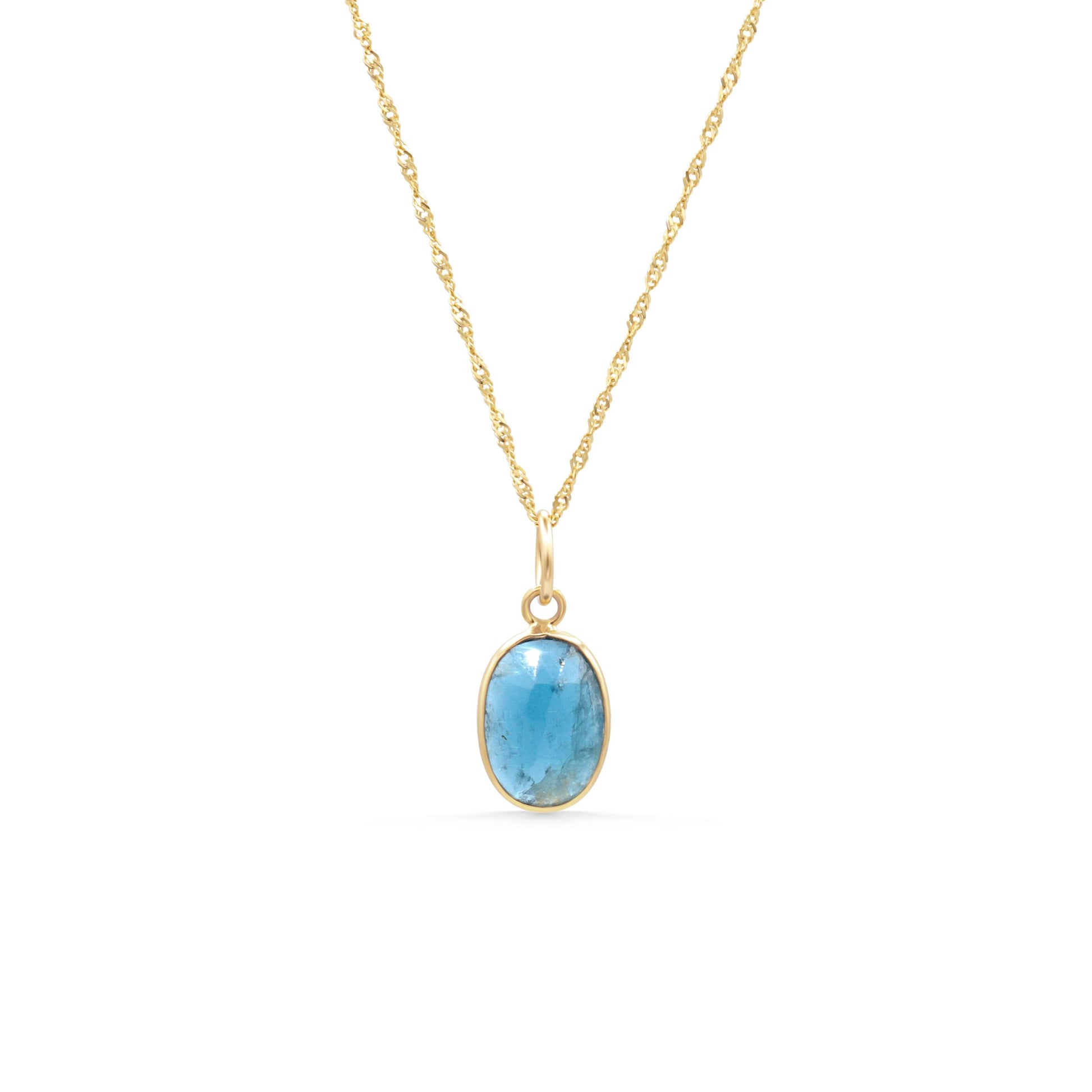 Azure Horizon Moss Kyanite Necklace – One of a Kind