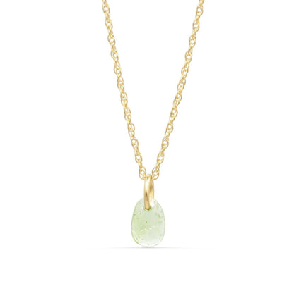 Olive Grove Green Tourmaline Necklace • Dainty Green Gemstone Jewelry