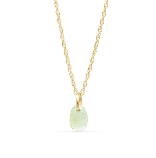 Olive Grove Green Tourmaline Necklace • Dainty Green Gemstone Jewelry