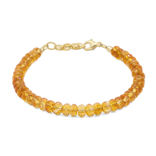 Radiant citrine bracelet