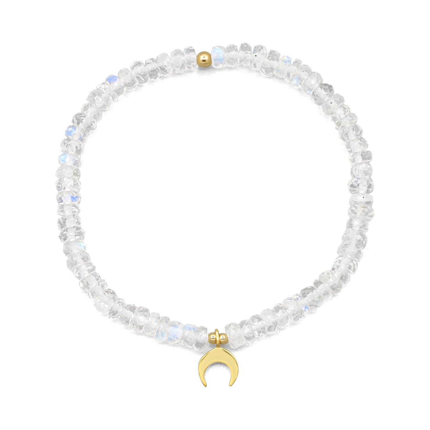 Selene Crescent Moonstone Bracelet