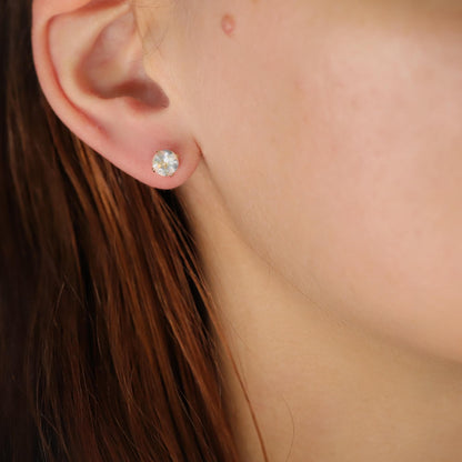 Moonstone Stud Earrings