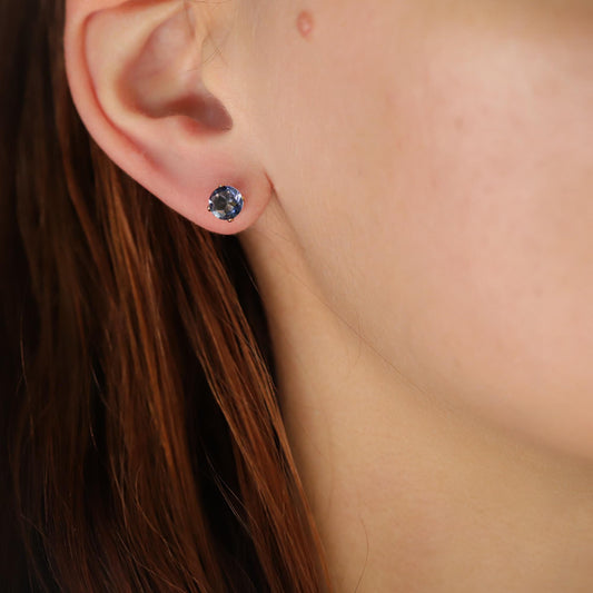 Iolite Stud Earrings