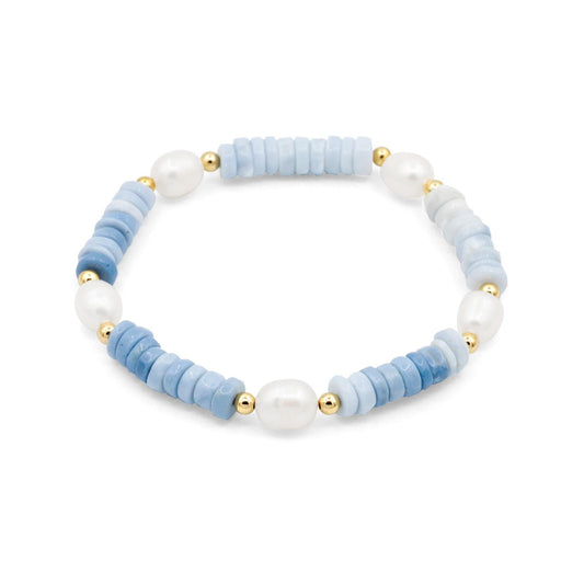 Ocean Whisper Bracelet - Opal & Pearl