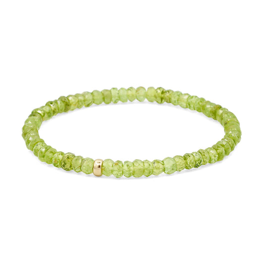 Peridot bracelet -14K
