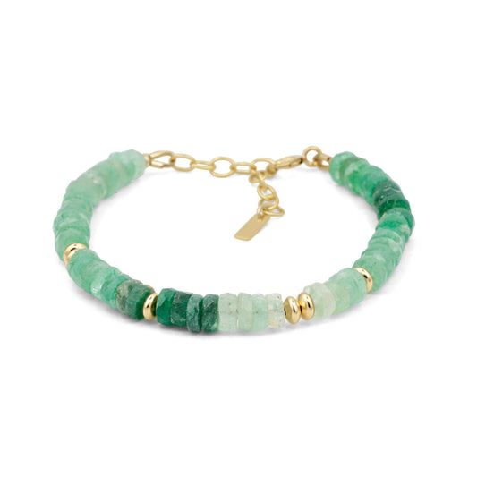 Green Strawberry Quartz Bracelet – Heart Energy & Gentle Strength