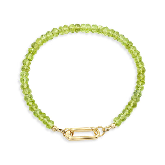 Peridot Carabiner Bracelet