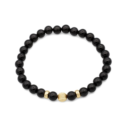 Blue Sapphire Bracelet, Natural Blue Sapphire Stretch Bracelet, Sterling Silver, 14K Gold Filled or Solid Gold