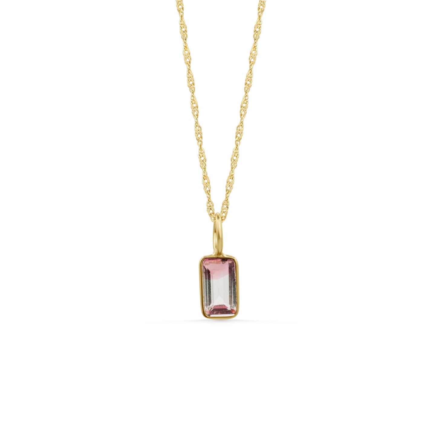 Prism of Paradise – One of a Kind Bi-Color Tourmaline Necklace