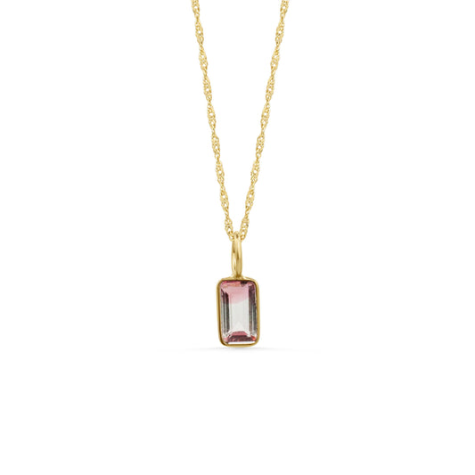 Prism of Paradise – One of a Kind Bi-Color Tourmaline Necklace