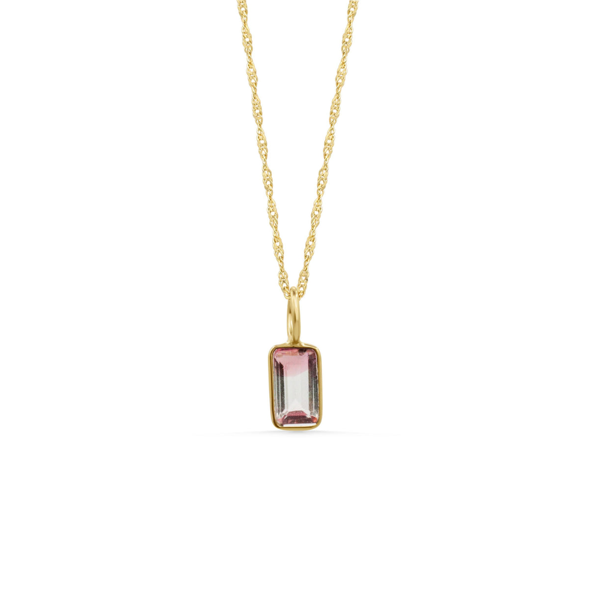 Prism of Paradise – One of a Kind Bi-Color Tourmaline Necklace