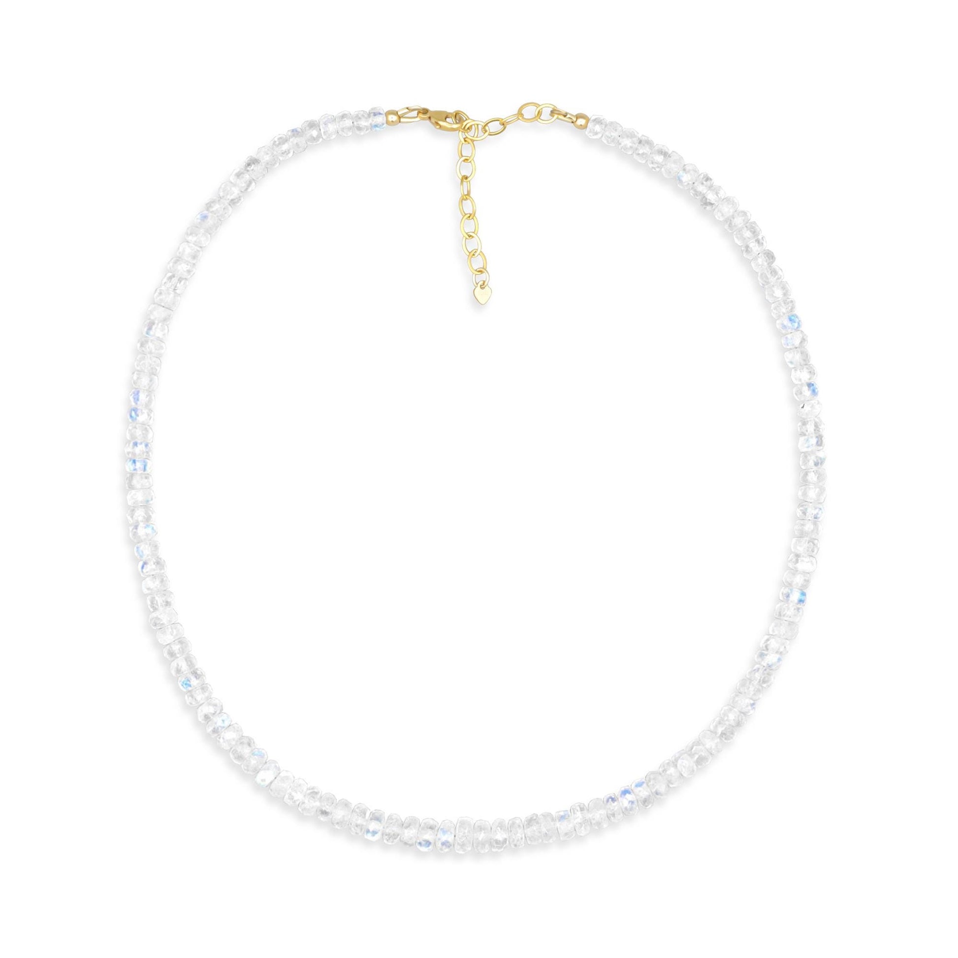 Moonlit Aura Rainbow Moonstone Necklace