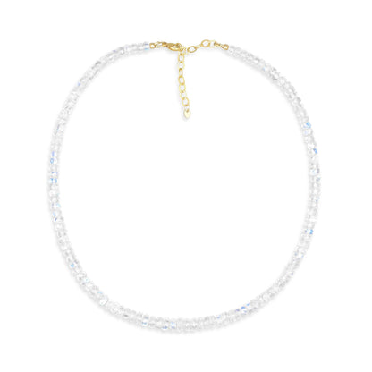 Moonlit Aura Rainbow Moonstone Necklace