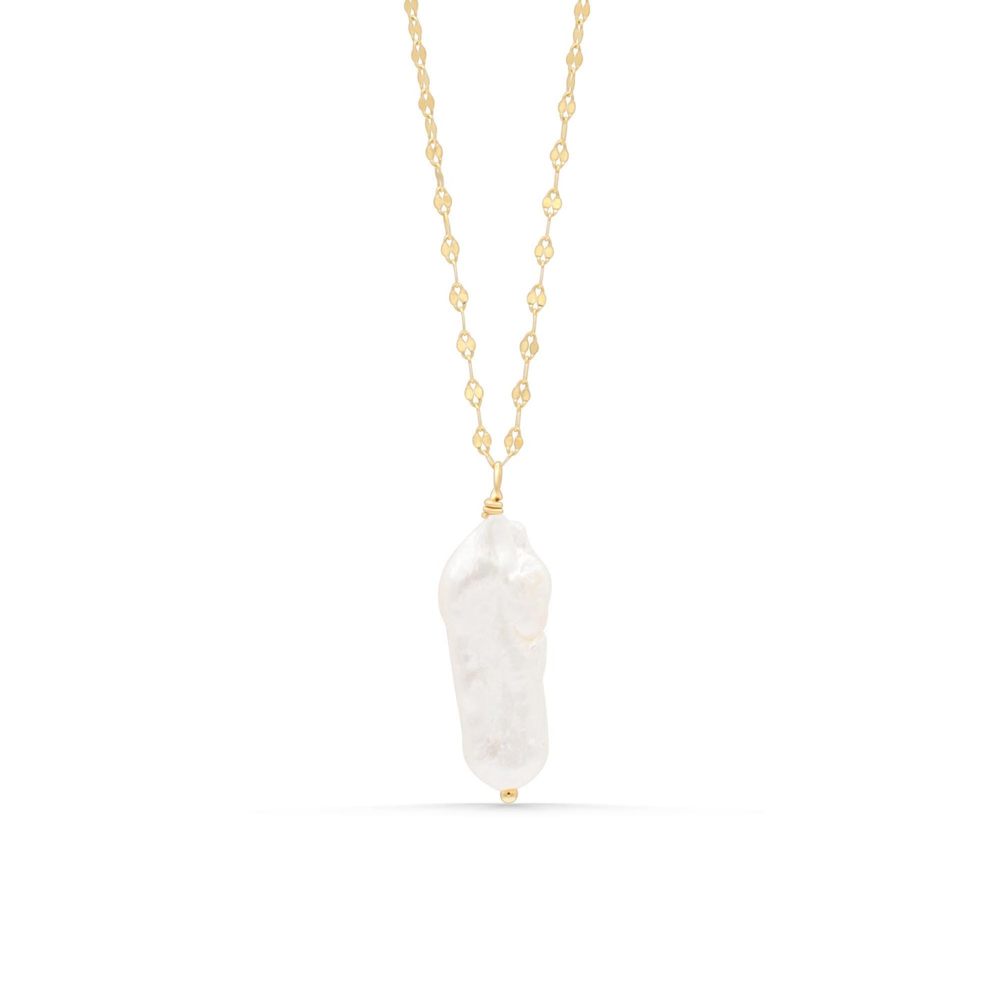 Salt & Gold – Keshi Pearl Necklace