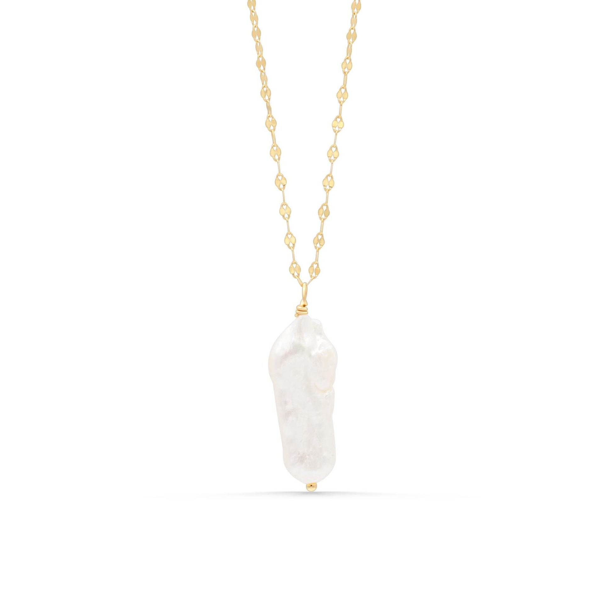 Salt & Gold – Keshi Pearl Necklace