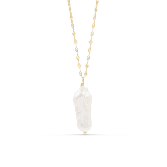 Salt & Gold – Keshi Pearl Necklace