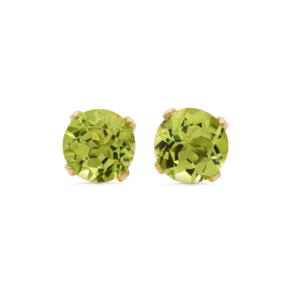 Peridot Stud Earrings