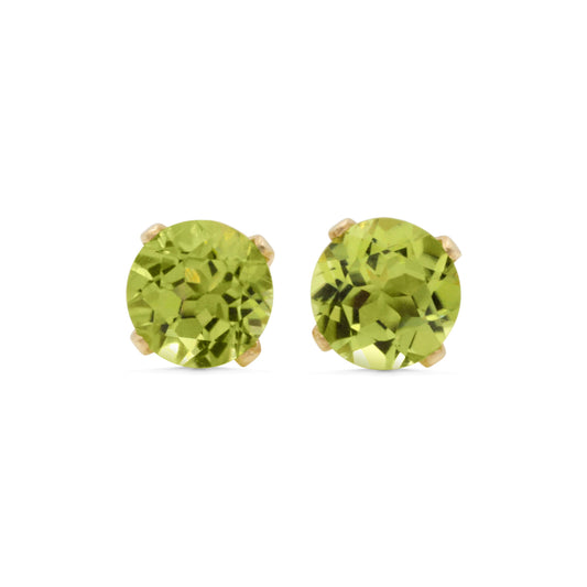 Peridot Stud Earrings