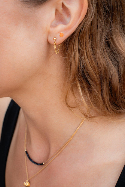 Carnelian Stud Earrings