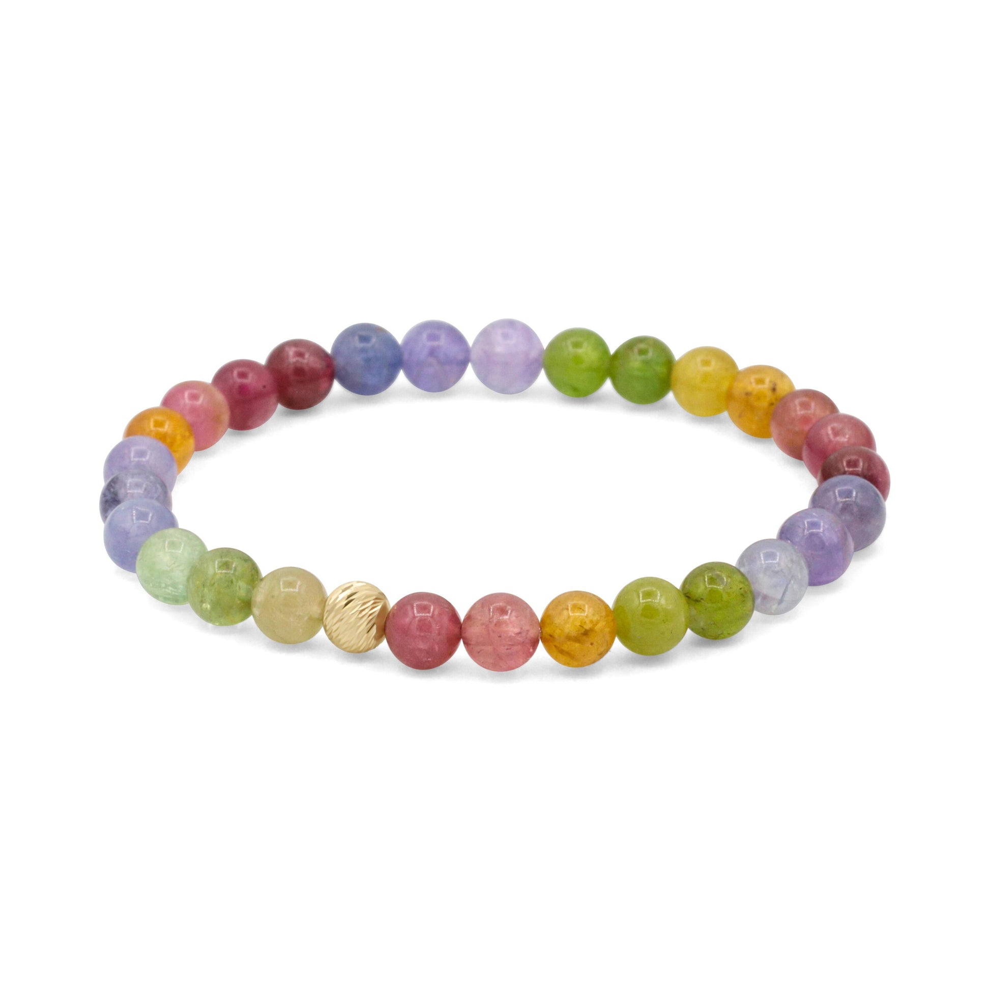 Cosmic Candy Tourmaline and Tanzanite Bracelet