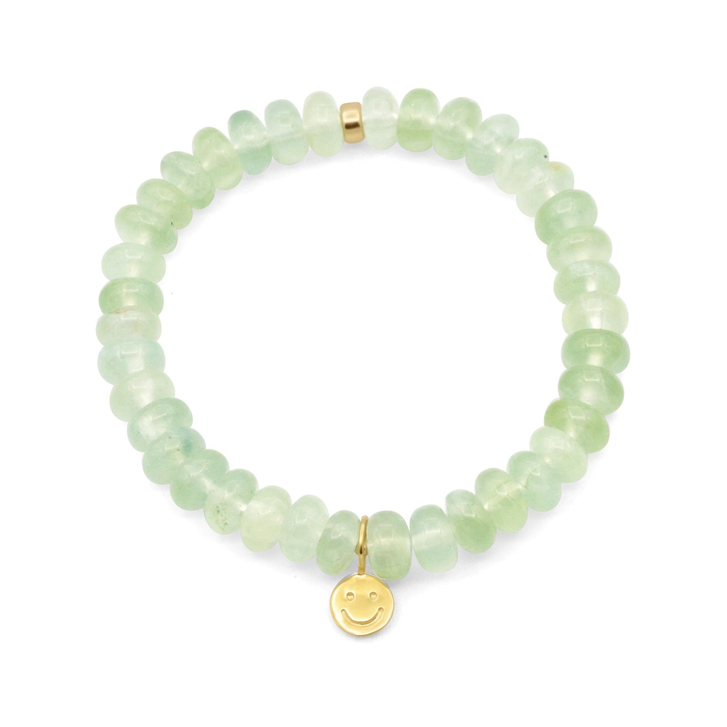 Fresh Start Bracelet Prehnite Bracelet | rehnite Bracelet, Genuine Prehnite Stretch Bracelet, Green Gemstone Bracelet, Gold Filled