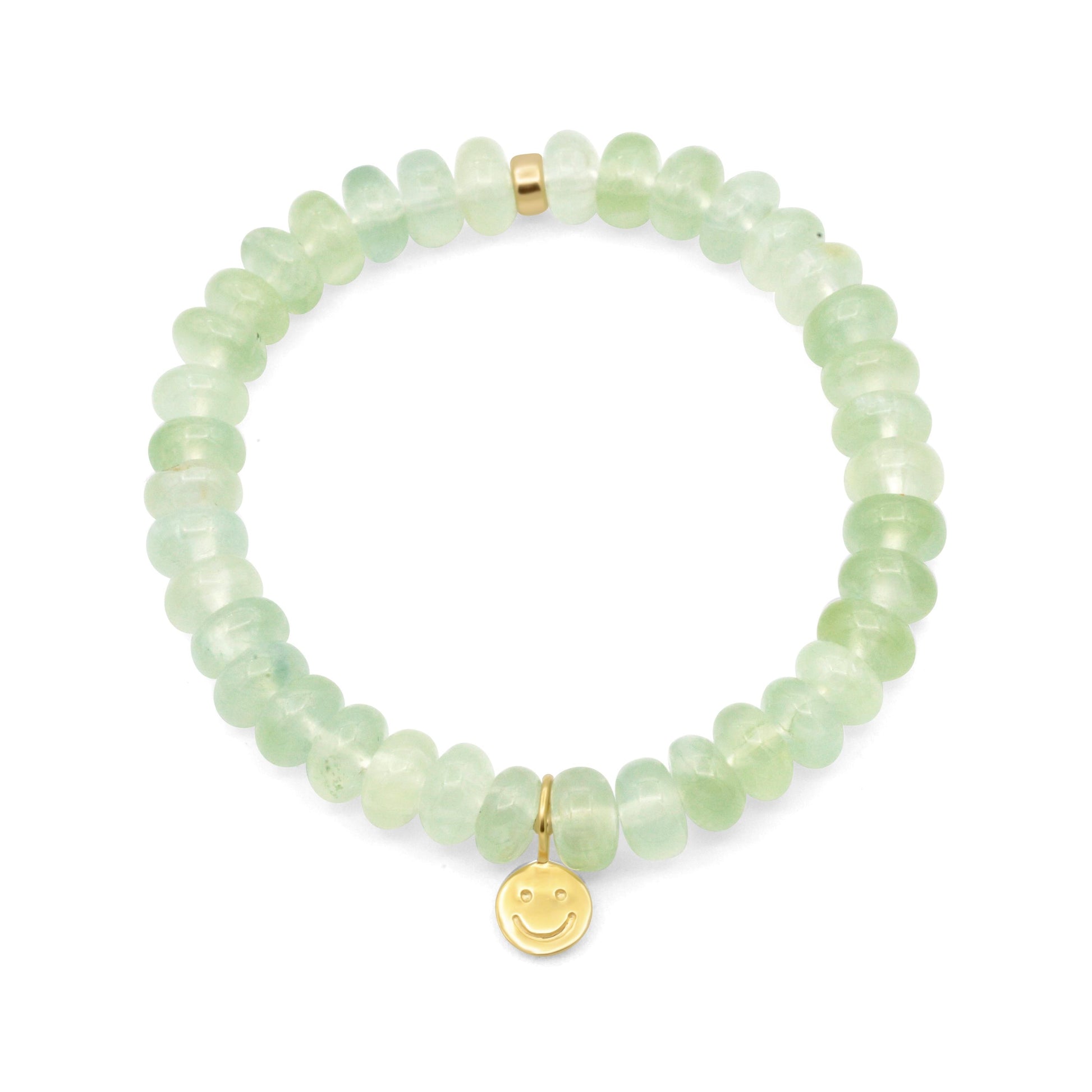 Fresh Start Bracelet Prehnite Bracelet | rehnite Bracelet, Genuine Prehnite Stretch Bracelet, Green Gemstone Bracelet, Gold Filled