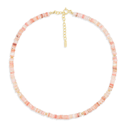 Baby-Blush Pink opal necklace
