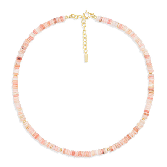 Baby-Blush Pink opal necklace