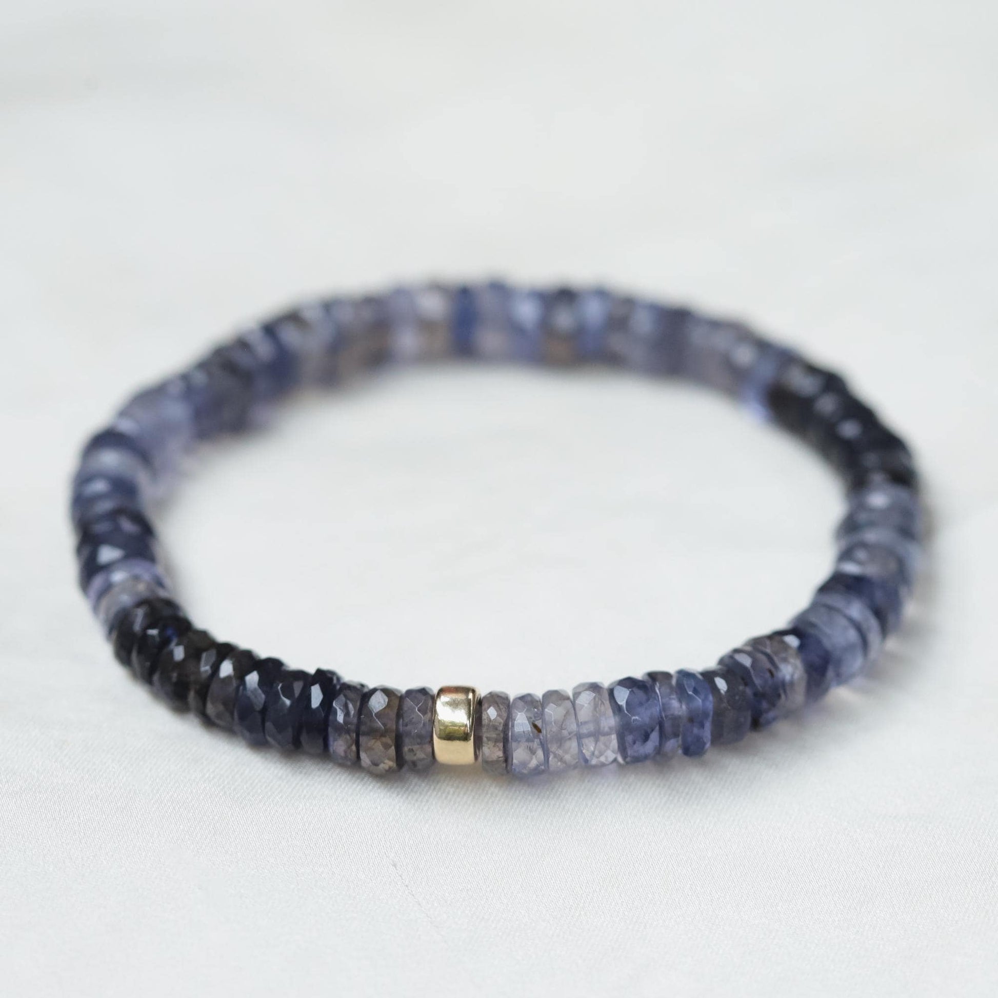 Iolite Heishi Bracelet
