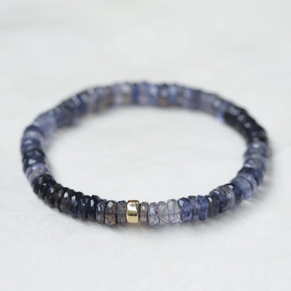 Iolite Heishi Bracelet