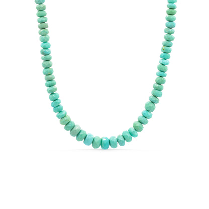 Desert Bloom Kingman turquoise necklace | Turquoise beaded necklace