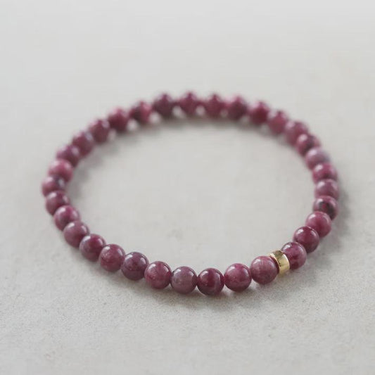 Ruby Diamond Dog Lover Bracelet - 14K