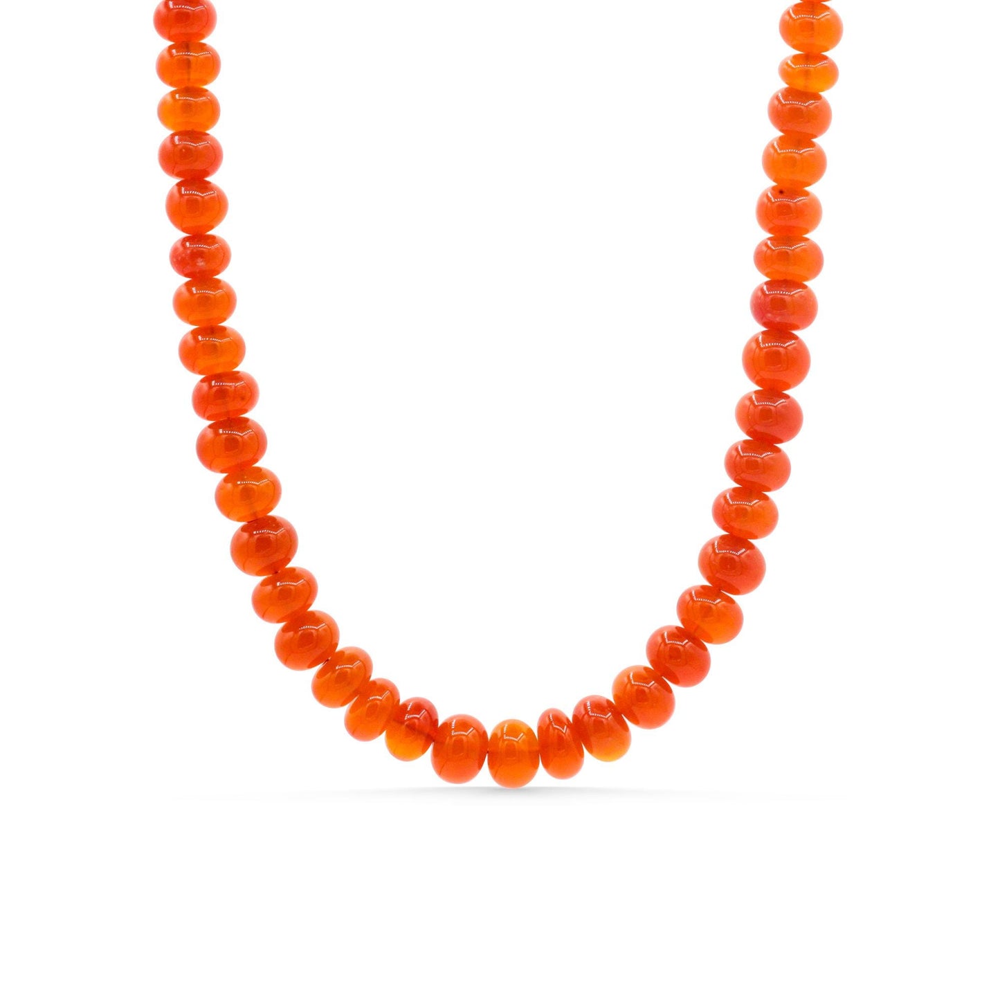 Solar Flare Carnelian Necklace – Solid 14K Gold