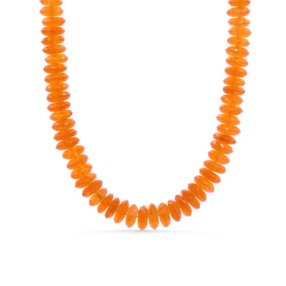 Tangerine Dream Carnelian Necklace | Carnelian necklace, beaded carnelian necklace, Carnelian gemstone necklace, Carnelian jewelry