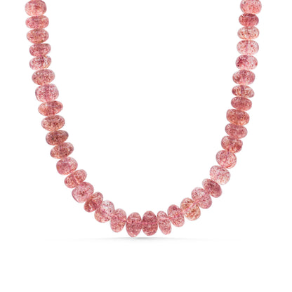 Strawberry Crush | Strawberry Quartz Necklace, Genuine Pink Quartz Necklace, 14K Gold Filled Jewelry, Love & Joy Necklace