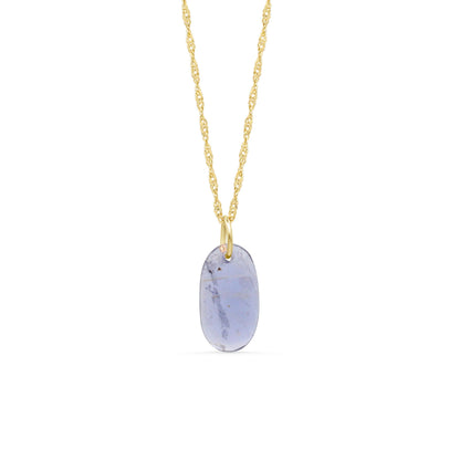 Midnight Mist Iolite Pendant | 14K gold filled