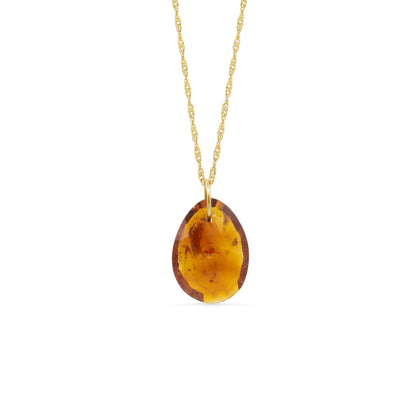 Amber Sun – One of a Kind African Citrine Necklace