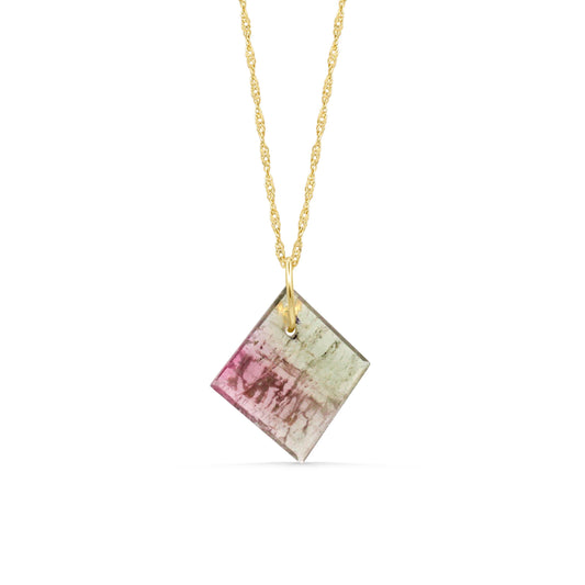Rose & Sage – One of a Kind Watermelon Tourmaline Necklace