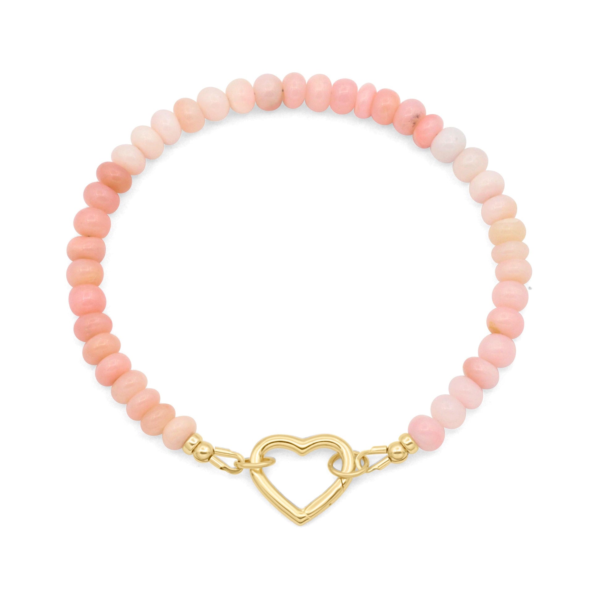 Pink Crush Opal Carabiner Bracelet