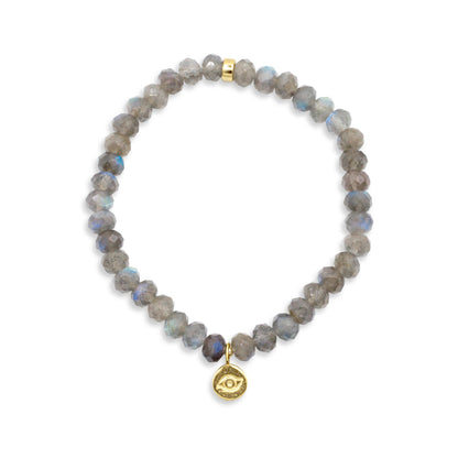Luminous Labradorite faceted bracelet